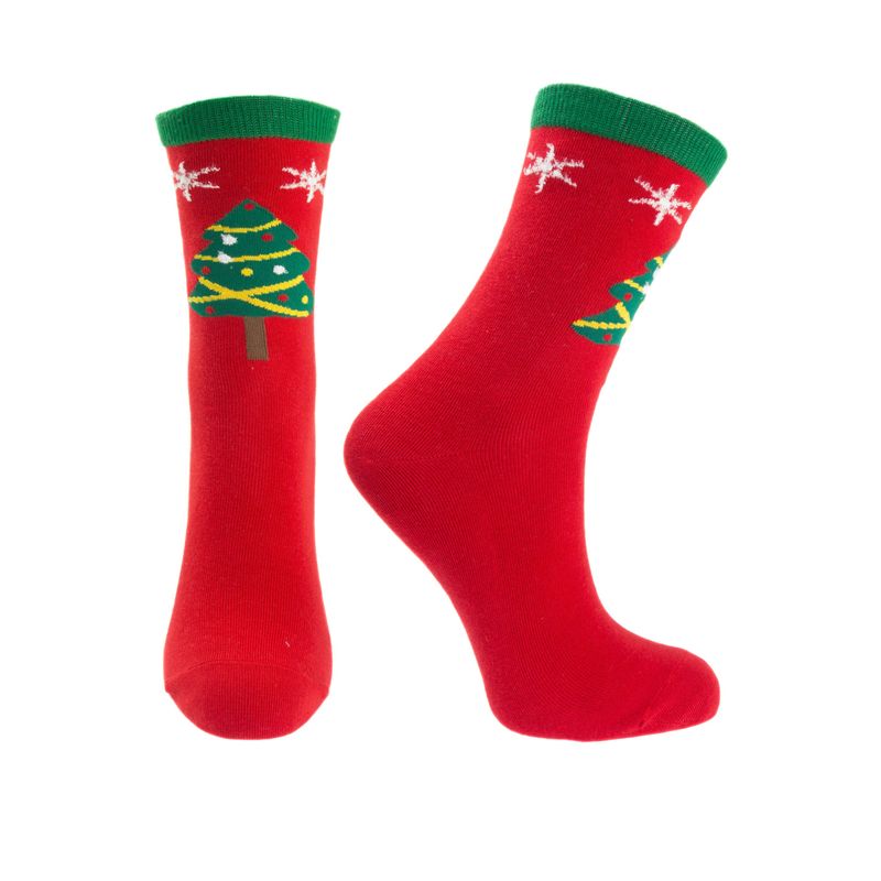 Fashion, accesorii si bijuterii - Femei - Lenjerie si pijamale femei - Sosete si ciorapi femei - Set cadou, unisex, 4 sosete fara cusatura, 95%bumbac 5% elastan, marime 36-41, motive de Craciun - SCR306 - Infinity.ro