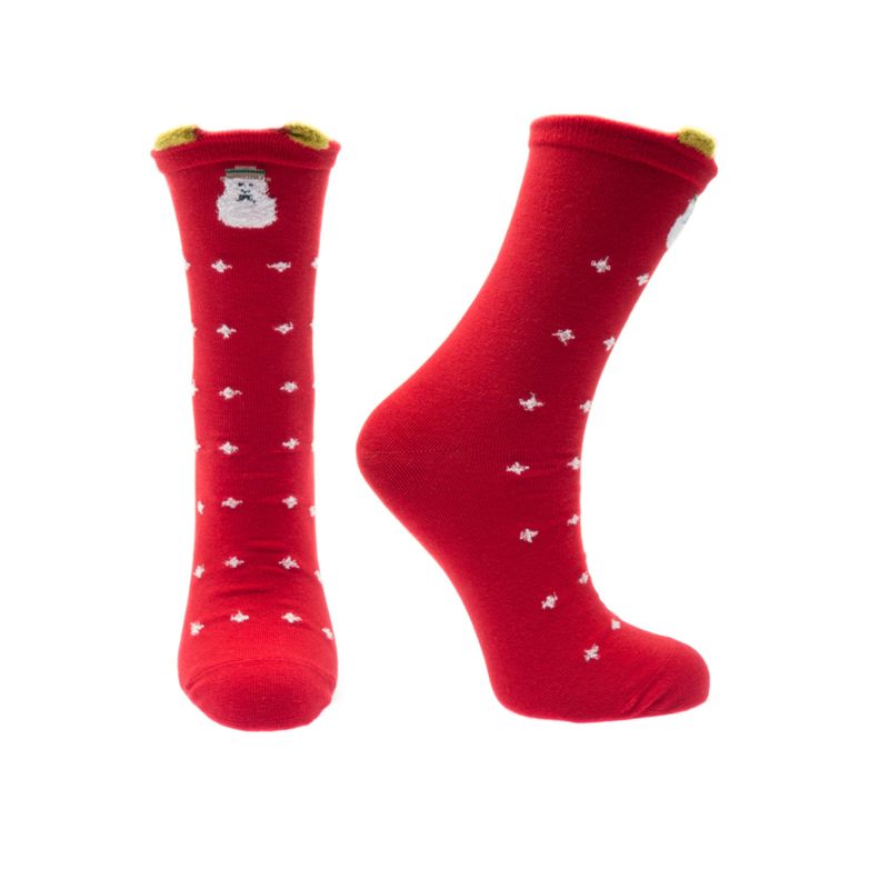 Fashion, accesorii si bijuterii - Femei - Lenjerie si pijamale femei - Sosete si ciorapi femei - Set cadou, unisex, 4 sosete fara cusatura, 95%bumbac 5% elastan, marime 36-41, motive de Craciun - SCR334 - Infinity.ro