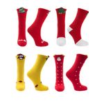 Fashion, accesorii si bijuterii - Femei - Lenjerie si pijamale femei - Sosete si ciorapi femei - Set cadou, unisex, 4 sosete fara cusatura, 95%bumbac 5% elastan, marime 36-41, motive de Craciun - SCR334 - Infinity.ro