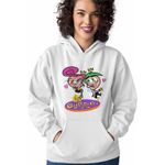 Fashion, accesorii si bijuterii - Femei - Imbracaminte femei - Hanorace femei - Hanorac Femei Fairly Odd Parents Wanda Cosmo Nasii mei Vrajitori, alb, marime 2XL - Infinity.ro