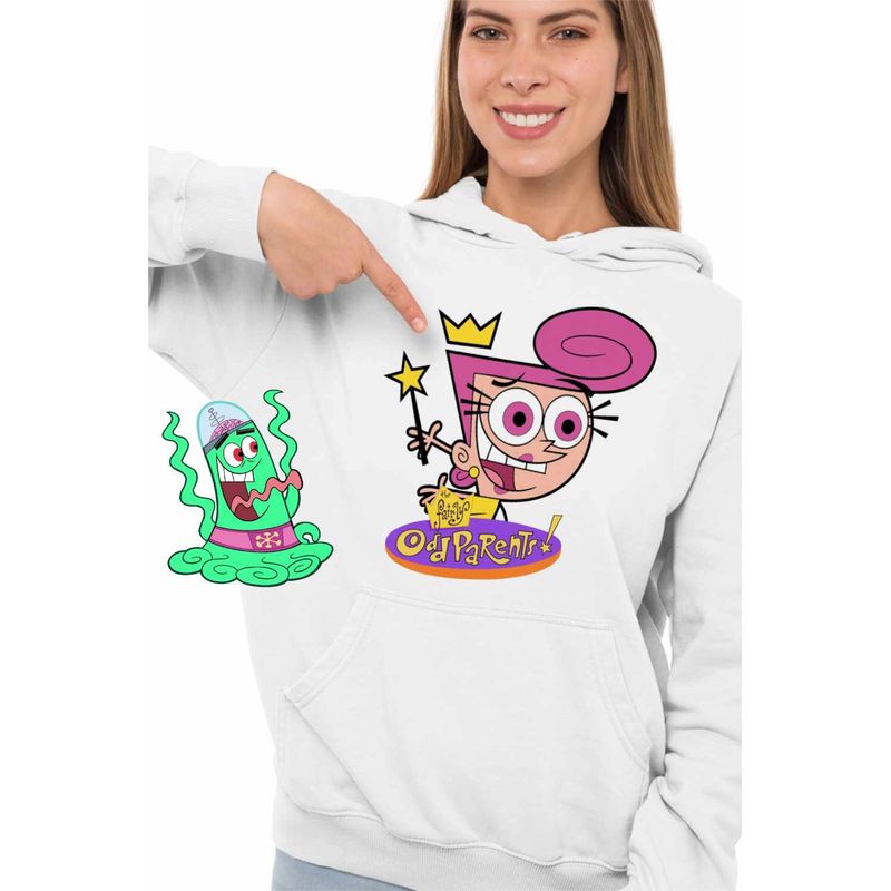 Fashion, accesorii si bijuterii - Femei - Imbracaminte femei - Hanorace femei - Hanorac Femei Fairly Odd Parents Wanda Venus Nasii mei Vrajitori, alb, marime 2XL - Infinity.ro