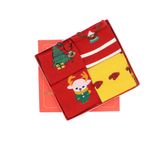 Fashion, accesorii si bijuterii - Femei - Lenjerie si pijamale femei - Sosete si ciorapi femei - Set unisex, 4 sosete fara cusatura, 95%bumbac 5% elastan, marime 36-41, motive de Craciun - SCR348 - Infinity.ro