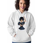 Fashion, accesorii si bijuterii - Femei - Imbracaminte femei - Hanorace femei - Hanorac Femei Familia Addams Wednesday Dans Horror Halloween Arte Scoala, alb, marime 2XL - Infinity.ro