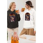Fashion, accesorii si bijuterii - Femei - Imbracaminte femei - Hanorace femei - Hanorac Femei Familia Addams Wednesday Horror Cimitir Halloween Valenines Day Dragobete Cupidon, alb, marime 2XL - Infinity.ro