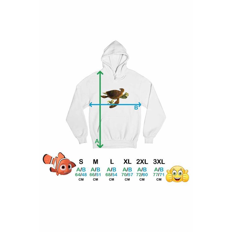 Fashion, accesorii si bijuterii - Femei - Imbracaminte femei - Hanorace femei - Hanorac Femei Finding Nemo Broasca Testoasa Squirt Crush Ocean Viata Marina, alb, marime 2XL - Infinity.ro