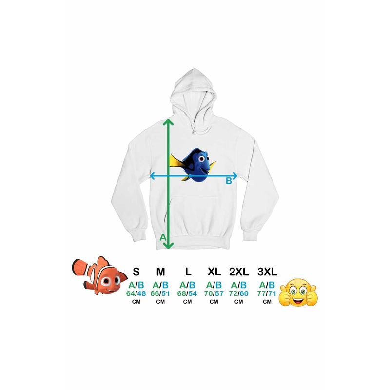 Fashion, accesorii si bijuterii - Femei - Imbracaminte femei - Hanorace femei - Hanorac Femei Finding Nemo Dory Dora Viata Marina, alb, marime 2XL - Infinity.ro
