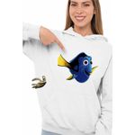 Fashion, accesorii si bijuterii - Femei - Imbracaminte femei - Hanorace femei - Hanorac Femei Finding Nemo Dory Dora Viata Marina, alb, marime 2XL - Infinity.ro