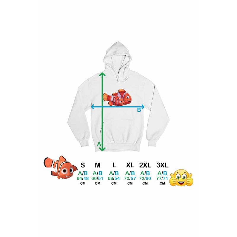 Fashion, accesorii si bijuterii - Femei - Imbracaminte femei - Hanorace femei - Hanorac Femei Finding Nemo Ocean Marlin Peste Clovn, alb, marime 2XL - Infinity.ro