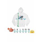 Fashion, accesorii si bijuterii - Femei - Imbracaminte femei - Hanorace femei - Hanorac Femei Finding Nemo Rechin Bruce Marlin Testoasa Ocean, alb, marime 2XL - Infinity.ro