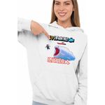 Fashion, accesorii si bijuterii - Femei - Imbracaminte femei - Hanorace femei - Hanorac Femei Fish it Roblox Pescar Marin Monster, alb, marime 2XL - Infinity.ro