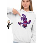 Fashion, accesorii si bijuterii - Femei - Imbracaminte femei - Hanorace femei - Hanorac Femei Fnaf Bonnie Pizza Robot Five Nights at Freddy Horror Halloween, alb, marime 2XL - Infinity.ro
