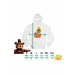 Fashion, accesorii si bijuterii - Femei - Imbracaminte femei - Hanorace femei - Hanorac Femei Fnaf Chica Five Nights at Freddy Horror Halloween, alb, marime 2XL - Infinity.ro