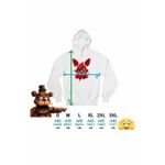 Fashion, accesorii si bijuterii - Femei - Imbracaminte femei - Hanorace femei - Hanorac Femei Fnaf Foxy Its Me Five Nights at Freddy Horror Halloween, alb, marime 2XL - Infinity.ro