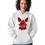 Fashion, accesorii si bijuterii - Femei - Imbracaminte femei - Hanorace femei - Hanorac Femei Fnaf Foxy Its Me Five Nights at Freddy Horror Halloween, alb, marime 2XL - Infinity.ro
