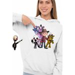 Fashion, accesorii si bijuterii - Femei - Imbracaminte femei - Hanorace femei - Hanorac Femei Fnaf Freddy Krueger Five Nights at Freddy Horror Halloween, alb, marime 2XL - Infinity.ro