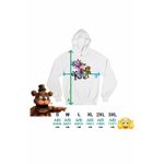 Fashion, accesorii si bijuterii - Femei - Imbracaminte femei - Hanorace femei - Hanorac Femei Fnaf Freddy Krueger Five Nights at Freddy Horror Halloween, alb, marime 2XL - Infinity.ro