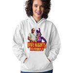 Fashion, accesorii si bijuterii - Femei - Imbracaminte femei - Hanorace femei - Hanorac Femei Fnaf GTA5 Five Nights at Freddy Horror Halloween, alb, marime 2XL - Infinity.ro