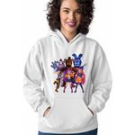 Fashion, accesorii si bijuterii - Femei - Imbracaminte femei - Hanorace femei - Hanorac Femei Fnaf Huntrix K-pop Demon Hunters Five Nights at Freddy Horror Halloween, alb, marime 2XL - Infinity.ro