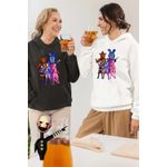 Fashion, accesorii si bijuterii - Femei - Imbracaminte femei - Hanorace femei - Hanorac Femei Fnaf Huntrix Kpop Five Nights at Freddy Horror Halloween, alb, marime 2XL - Infinity.ro