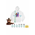 Fashion, accesorii si bijuterii - Femei - Imbracaminte femei - Hanorace femei - Hanorac Femei Fnaf Huntrix Kpop Five Nights at Freddy Horror Halloween, alb, marime 2XL - Infinity.ro