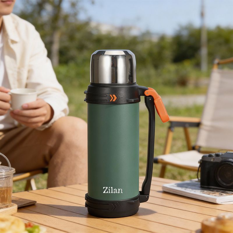 Casa si Gradina - Bucatarie si vesela - Accesorii bar - Termosuri si Cani termos - Termos de voiaj Zilan ZLN5250, 2,45 L, inox 304, pastreaza bauturile calde pana la 18 ore si reci pana la 32 ore - Infinity.ro