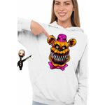 Fashion, accesorii si bijuterii - Femei - Imbracaminte femei - Hanorace femei - Hanorac Femei Fnaf Nightmare Freddy Five Nights at Freddy Horror Halloween, alb, marime 2XL - Infinity.ro
