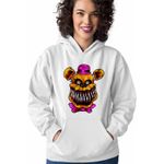 Fashion, accesorii si bijuterii - Femei - Imbracaminte femei - Hanorace femei - Hanorac Femei Fnaf Nightmare Freddy Five Nights at Freddy Horror Halloween, alb, marime 2XL - Infinity.ro