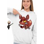 Fashion, accesorii si bijuterii - Femei - Imbracaminte femei - Hanorace femei - Hanorac Femei Fnaf Playtime Foxy Five Nights at Freddy Horror Halloween, alb, marime 2XL - Infinity.ro