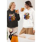 Fashion, accesorii si bijuterii - Femei - Imbracaminte femei - Hanorace femei - Hanorac Femei Fnaf Saja Boys Huntrix Five Nights at Freddy Horror Halloween, alb, marime 2XL - Infinity.ro