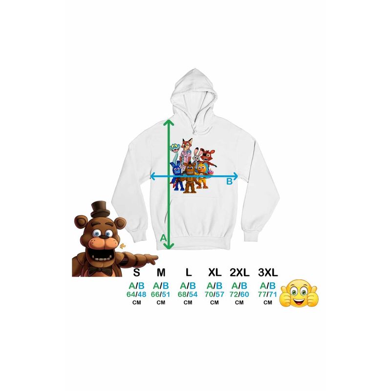 Fashion, accesorii si bijuterii - Femei - Imbracaminte femei - Hanorace femei - Hanorac Femei Fnaf Zootopia Judy Sarpe Vulpe Five Nights at Freddy Horror Halloween, alb, marime 2XL - Infinity.ro