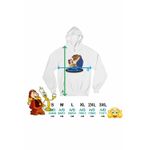 Fashion, accesorii si bijuterii - Femei - Imbracaminte femei - Hanorace femei - Hanorac Femei Frumoasa si Bestia Love, alb, marime 2XL - Infinity.ro