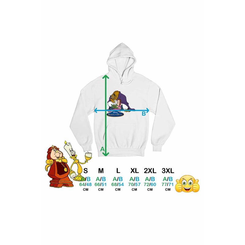 Fashion, accesorii si bijuterii - Femei - Imbracaminte femei - Hanorace femei - Hanorac Femei Frumoasa si Bestia Povesti, alb, marime 2XL - Infinity.ro