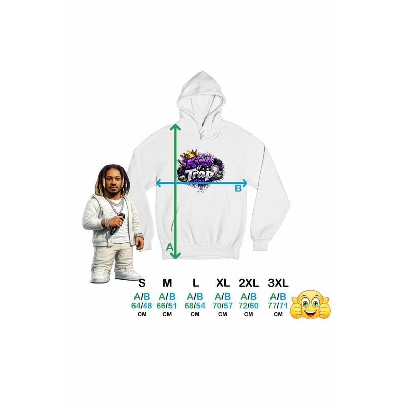 Fashion, accesorii si bijuterii - Femei - Imbracaminte femei - Hanorace femei - Hanorac Femei Future King Trap, alb, marime 2XL - Infinity.ro