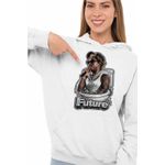 Fashion, accesorii si bijuterii - Femei - Imbracaminte femei - Hanorace femei - Hanorac Femei Future Skibidi Toilet Rap Music, alb, marime 2XL - Infinity.ro