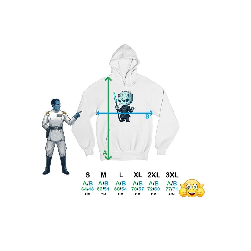 Fashion, accesorii si bijuterii - Femei - Imbracaminte femei - Hanorace femei - Hanorac Femei Game of Thrones Night King White Walkers, alb, marime 2XL - Infinity.ro