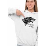 Fashion, accesorii si bijuterii - Femei - Imbracaminte femei - Hanorace femei - Hanorac Femei Game of Thrones Winter is Coming House Stark, alb, marime 2XL - Infinity.ro