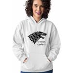 Fashion, accesorii si bijuterii - Femei - Imbracaminte femei - Hanorace femei - Hanorac Femei Game of Thrones Winter is Coming House Stark, alb, marime 2XL - Infinity.ro