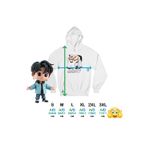 Fashion, accesorii si bijuterii - Femei - Imbracaminte femei - Hanorace femei - Hanorac Femei Got7 Kpop Merch Cartoon, alb, marime 2XL - Infinity.ro