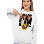 Fashion, accesorii si bijuterii - Femei - Imbracaminte femei - Hanorace femei - Hanorac Femei Guns N Roses Merch, alb, marime 2XL - Infinity.ro