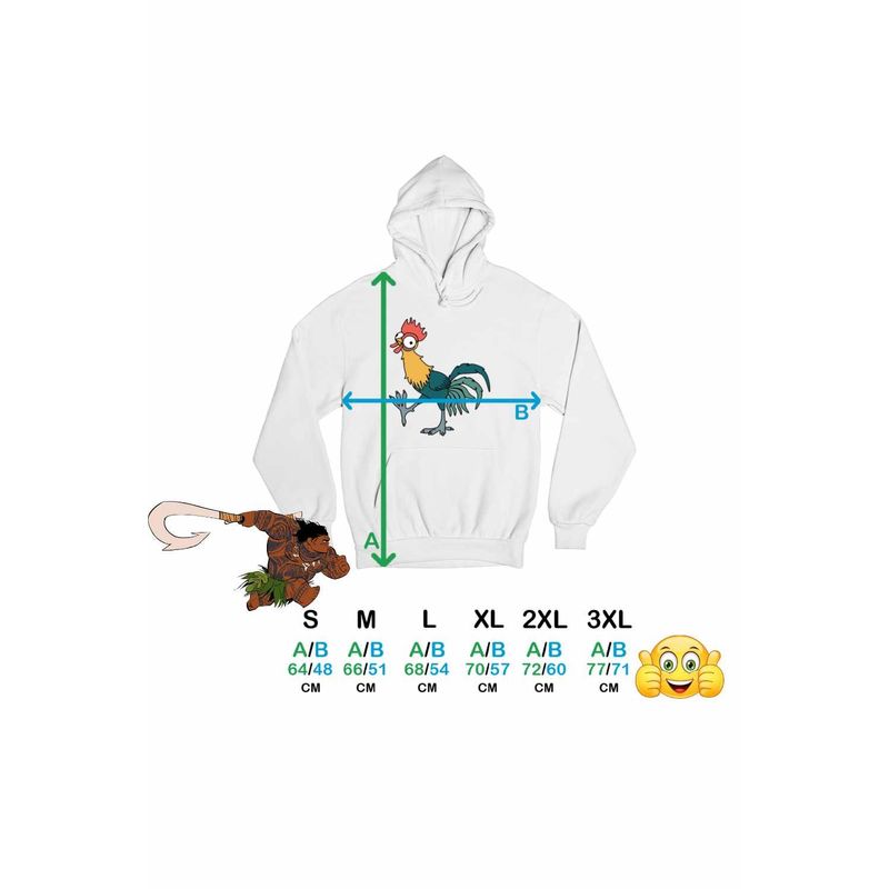 Fashion, accesorii si bijuterii - Femei - Imbracaminte femei - Hanorace femei - Hanorac Femei Heihei Moana Vaiana Cocos, alb, marime 2XL - Infinity.ro