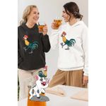 Fashion, accesorii si bijuterii - Femei - Imbracaminte femei - Hanorace femei - Hanorac Femei Heihei Moana Vaiana Cocos, alb, marime 2XL - Infinity.ro