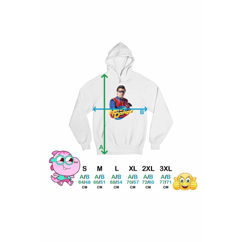 Fashion, accesorii si bijuterii - Femei - Imbracaminte femei - Hanorace femei - Hanorac Femei Henry Danger Actiune, alb, marime 2XL - Infinity.ro