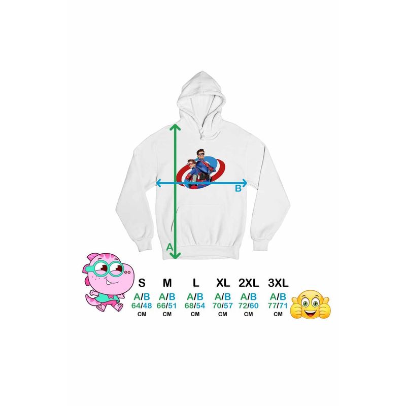 Fashion, accesorii si bijuterii - Femei - Imbracaminte femei - Hanorace femei - Hanorac Femei Henry Danger, alb, marime 2XL - Infinity.ro