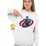 Fashion, accesorii si bijuterii - Femei - Imbracaminte femei - Hanorace femei - Hanorac Femei Henry Danger, alb, marime 2XL - Infinity.ro