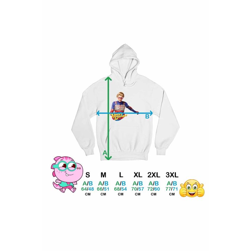 Fashion, accesorii si bijuterii - Femei - Imbracaminte femei - Hanorace femei - Hanorac Femei Henry Danger Aventuri, alb, marime 2XL - Infinity.ro