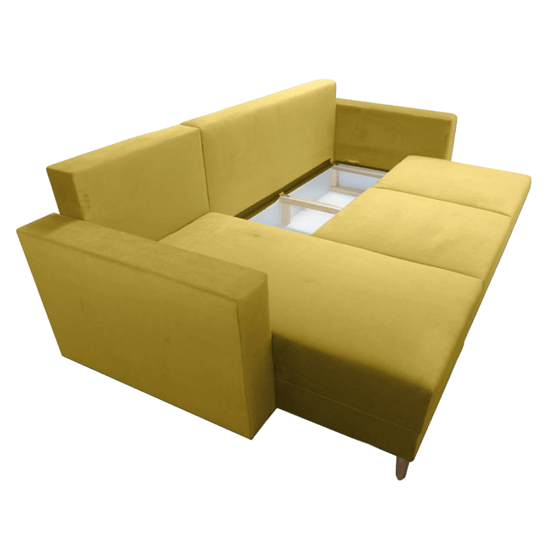 Casa si Gradina - Mobilier - Canapele si coltare - Canapele - Canapea extensibila, galben, stanga, BLEKY ROH - Infinity.ro