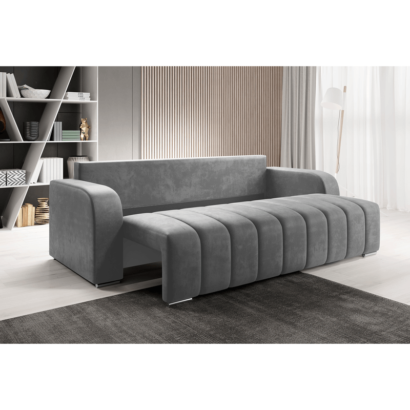 Casa si Gradina - Mobilier - Canapele si coltare - Canapele - Canapea extensibila, culoare gri, PORIMA - Infinity.ro
