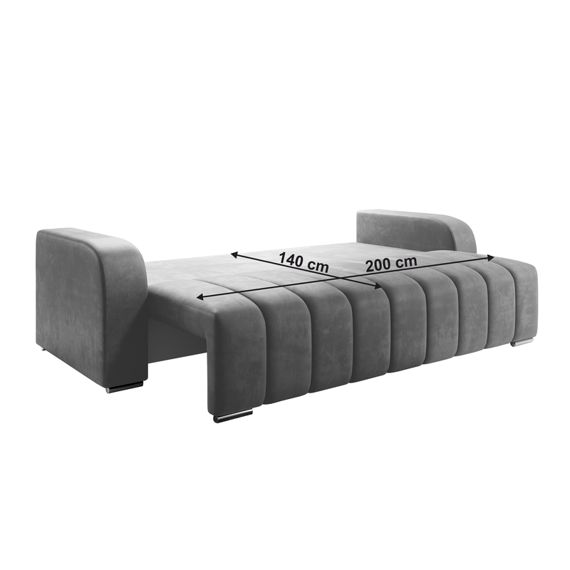 Casa si Gradina - Mobilier - Canapele si coltare - Canapele - Canapea extensibila, culoare gri, PORIMA - Infinity.ro