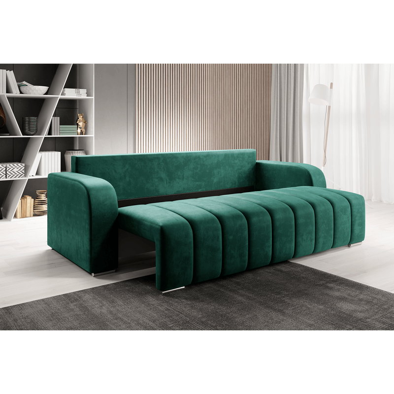 Casa si Gradina - Mobilier - Canapele si coltare - Canapele - Canapea extensibila, culoare smarald, PORIMA - Infinity.ro