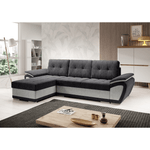 Casa si Gradina - Mobilier - Canapele si coltare - Canapele - Canapea extensibila, gri deschis/gri inchis, stanga, ENIF ROH - Infinity.ro